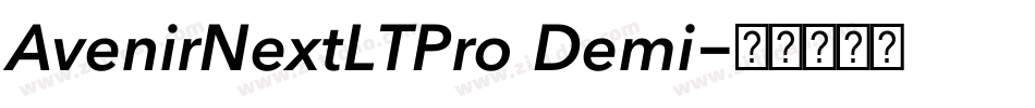 AvenirNextLTPro Demi字体转换